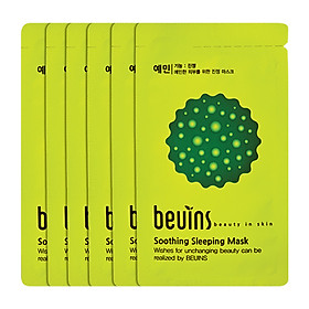 Combo 6 Gói Mặt Nạ Ngủ Mềm Mượt Da Beuins Soothing Sleeping Mask