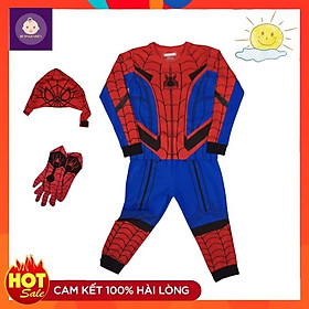 Bộ đồ siêu nhân nhện cho bé trai từ 12-43Kg tay dài quần dài-Chất liệu thun cotton-HNStore