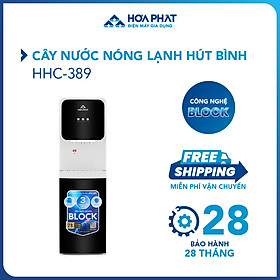 Cây nước nóng lạnh hút bình Hòa Phát HHC389 - Làm lạnh bằng Block - Hàng Chính Hãng