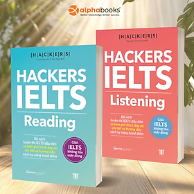 Combo 2 Cuốn Hackers IELTS : Hackers IELTS Listening + Hackers IELTS Reading