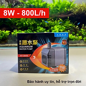 Máy bơm nước Atman AT 304S 8W 800L/Hr cho hồ cá cảnh mini siêu bền, Bảo hành uy tín - AT 304S - 8W