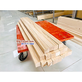 Mua - Thanh gỗ thông vuông 4cm x 4cm x dài 120cm x láng mịn 4 mặt