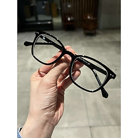 Gọng Kính, Kính Mắt Vuông Unisex Gọng Nhựa Đen