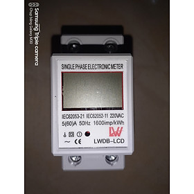 Mua Công Tơ Điện Tử 1P 60A LW Đo Điện Tiêu Thụ Kwh Độ Chính Xác Cao Màn hình LCD ( dùng cho hộ gia đình  phòng trọ)