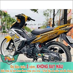 Tem Trùm exciter 135 Màu Vàng Đen Đẹp Như Nắng Sớm