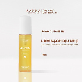 Sữa Rửa Mặt Hoa Cúc Làm Sạch Dịu Nhẹ Dưỡng Ẩm Calendula Manuka Honey Hydrating & Calming Amino Foam Zakka Naturals 185g