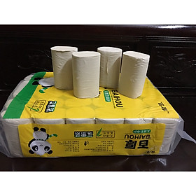 Mua túi  bịch có 36 cuộn giấy ăn than tre gấu trúc hàng loại 1