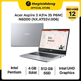 Laptop Acer Aspire 3 A314 35 P6NC N6000/4GB/512GB/14