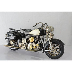 Mô hình kim loại xe Mô tô, xe máy trưng bày/ Vintage Metal Motocycle Handmade decoration (1904E-7887)