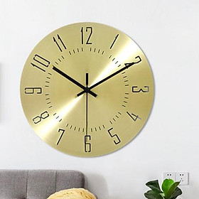 Mua Đồng hồ treo tường  chất liệu Inox 304 nguyên khối cao cấp  kim trôi không tiếng ồn sang trọng