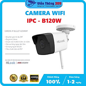 Camera IP hồng ngoại không dây 2.0 Megapixel HILOOK IPC-B120W- Hàng chính hãng