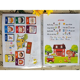 Học liệu bóc dán 2 trong 1