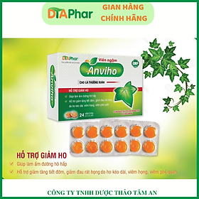 Viên Ngậm ANVIHO Cao Lá Thường Xuân - Hỗ trợ ho