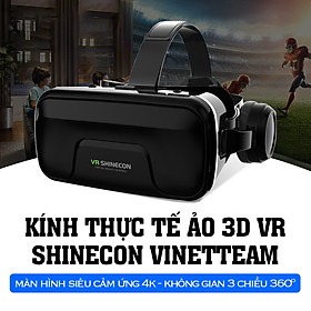 Mua Kính thực tế ảo 3D VR Shinecon Vinetteam Phiên bản tai nghe Mũ bảo hiểm thực tế ảo 3D di động Màn hình lớn - D1613