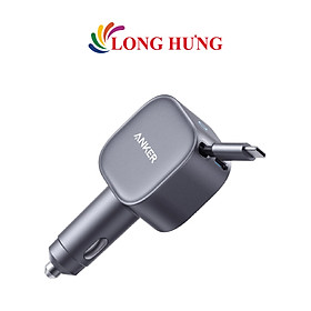 Mua Cốc sạc xe hơi Anker Nano 2 in 1 Built-in Retractable USB-C 75W A2738 - Hàng chính hãng