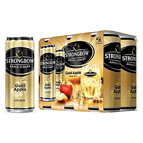 Lốc 6 Lon cao Strongbow vị Táo nguyên bản (330ml x 6 Lon)