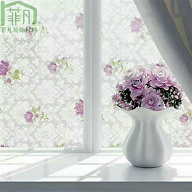 Mua Decal dán kính hoa hồng