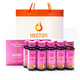 Hộp 10 chai Hector collagen nước đông trùng hạ thảo - Sản phẩm trẻ hóa nhanh