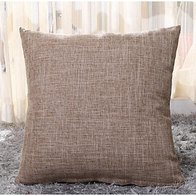 Mua Vỏ Gối tựa lưng  gối sofa Vải Lanh Trơn Màu vải bố dày dặn