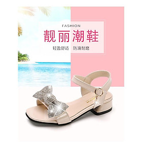 Giày dép Trẻ Em Gái Dép sandal Mới phong cách Hàn Quốc cho Học Sinh Trẻ Em Gái 21384