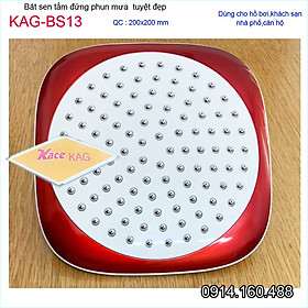 Bát sen tắm đứng 20x20 cm KAG-BS13, đầu sen phun mưa nước đều tia mạnh thiết kế mới thời trang sang trọng tuyệt đẹp