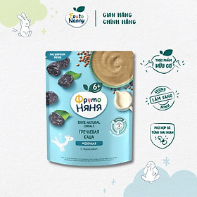 Bột Ăn Dặm FRUTONANNY Organic Vị Ngũ Cốc Kiều Mạch, Mận - Ngon Bổ Dưỡng - Không GMO, Chất Bảo Quản - Từ 6 tháng tuổi(200g)