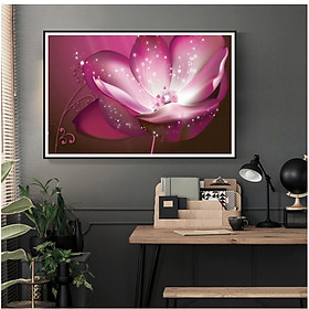 Tranh treo tường Mica Decor Hoa Nghệ thuật cao cấp. , Khung hợp nhôm chống ẩm, bền, đẹp, nhiều kích thước. Phù hợp nhiều không gian sang trọng