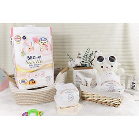 [S64]Tã/Bỉm Dán  BB KITTY SENSITIVE dành cho da Nhạy Cảm size S 64 miếng/ 04 - 08 kg mẫu mới 2024