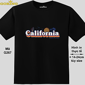 Carlifornia, mã G267. Hãy tỏa sáng như kim cương, qua chiếc áo thun Goking siêu hot cho nam nữ trẻ em, áo phông cặp đôi, gia đình, đội nhóm