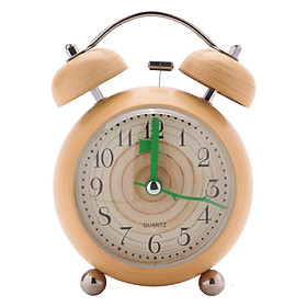 Đồng Hồ Reo 2 Chuông WK-7035 -  Vàng Gỗ