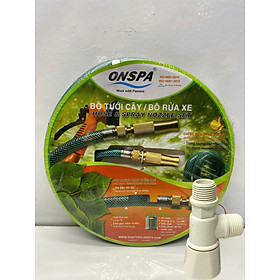 Mua Bộ rửa xe tưới cây Onspa 1021_5m (vòi đồng  ốc siết inox) - 105B10-1