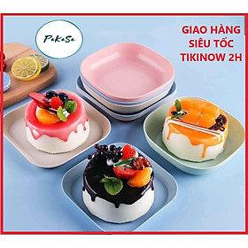 Mua Sét 8 Đĩa Chất Liệu Lúa Mạch An Toàn Cho Sức Khỏe Người Dùng Hình Chữ Nhật PaKaSa - Chính Hãng