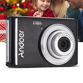 Máy Ảnh Kỹ Thuật Số FHD Andoer Chống Rung Kèm 2 Pin (20MP 1080P) (8X Zoom) (2.4 inch)