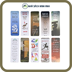 Bộ 10 Bookmark song ngữ truyền cảm hứng đọc sách FuSuSu