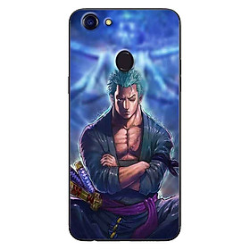 Ốp Lưng in cho Oppo F5 - F5 Youth Mẫu Zoro Nền Xanh - Hàng Chính Hãng