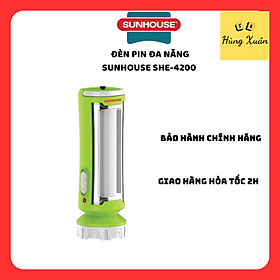 Đèn Pin, Đèn Tích Điện Đa Năng Sunhouse SHE-4200 - Chính Hãng