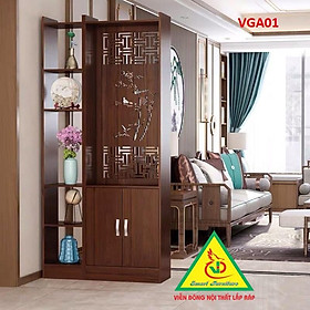 KỆ VÁCH NGĂN PHÒNG KHÁCH , NHÀ BẾP ( 1 VÁCH 1 KỆ) VGA01 - VGA01 - Trắng