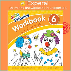 Sách - Jolly Phonics Workbook 6 - in Precursive Letters (British English edition) by Sue Lloyd (UK edition, paperback)
