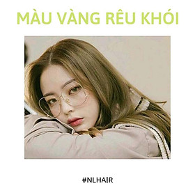 Combo nhuộm vàng rêu khói kèm oxi và gang tay