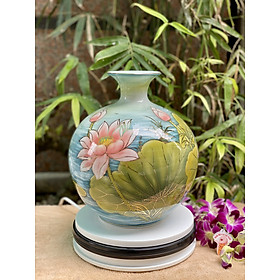 Mua BÌNH HÚT LỘC VẼ VÀNG SEN PHÚ QUÝ