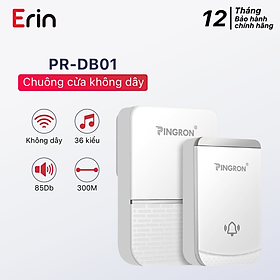 Mua Chuông cửa không dây chuông báo khách không dây PINGRON PR-DB01 - Âm thanh 85Db  điều chỉnh 4 mức âm lượng  khoảng cách 300M
