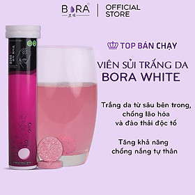 Hình ảnh Viên sủi trắng da Bora White lọ 20 viên