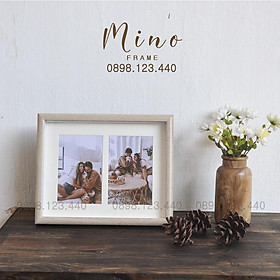 Khung Ảnh Đôi Để Bàn, Quà Tặng Sinh Nhật Mino Frame