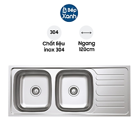 Mua Chậu Rửa Chén Hafele HS20-SSD2R90 567.20.513 - Có Bàn Chờ - Ngang 120 cm - Hàng Chính Hãng