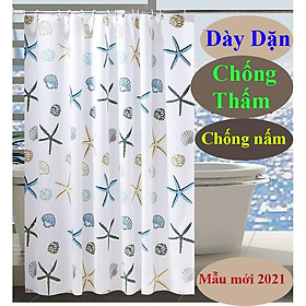 Ri đô che cửa, Rèm cửa nhà tắm Loại tốt 1.8m - Màn treo phòng tắm chống thấm cao cấp (hình ngẫu nhiên) - FREESHIP