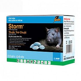 Thuốc diệt chuột Storm 0.005% 20 gói x 4 viên