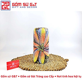 Mua Lọ hoa dáng đu đủ khắc hoa loa kèn Gốm Sứ G&T
