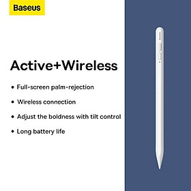 Bút cảm ứng Baseus Smooth Writing Wireless Charging Capacitive Stylus dùng cho iPad Pro/ Smartphone/ Tablet Android (Hàng chính hãng)