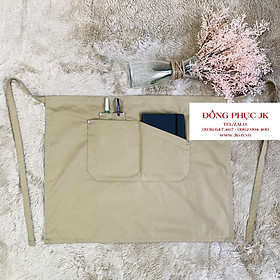 Mua Tạp dề pha chế tạp dề ngắn phục vụ cao cấp 2 túi xéo cho Nam Nữ làm đồng phục tạp dề cafe