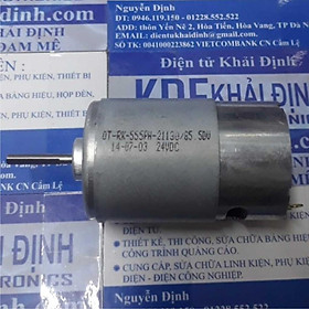 Động cơ DC OT-RK-555 6-24V 24V/200mA/3700V/P, trục D 3.2mm 230g kde4391